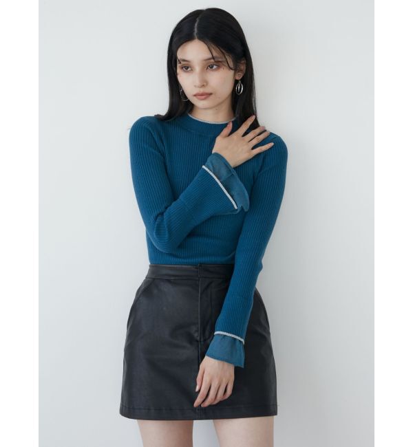 MURUA「ヴィンテージライクフェイクレザーミニスカート」|スカート|