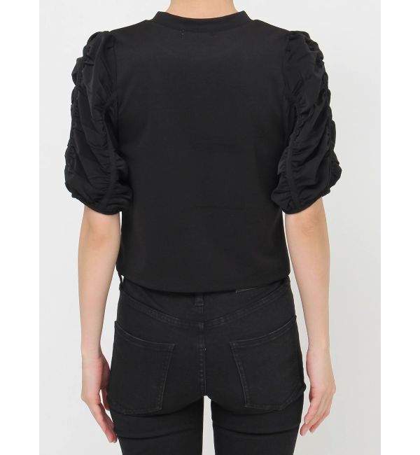 MURUA「ギャザースリーブトップス」|Tシャツ・カットソー|