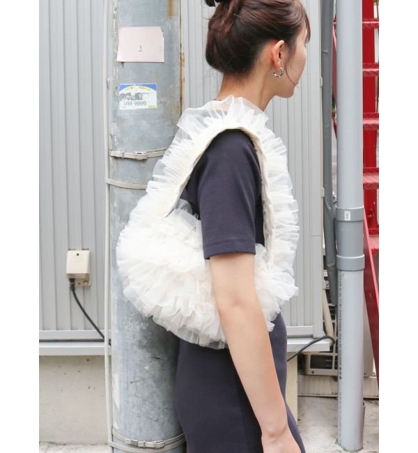 Ungrid「チュールコンビベロアショルダーバッグ」|ショルダー・メッセンジャー|