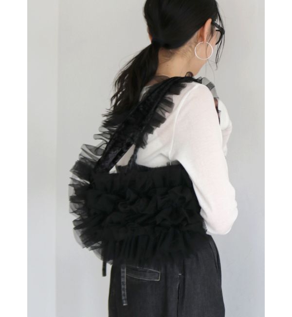 Ungrid「チュールコンビベロアショルダーバッグ」|ショルダー・メッセンジャー|