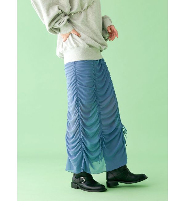 Ungrid「【WEB限定】シャーリングデザインスカート」|スカート|