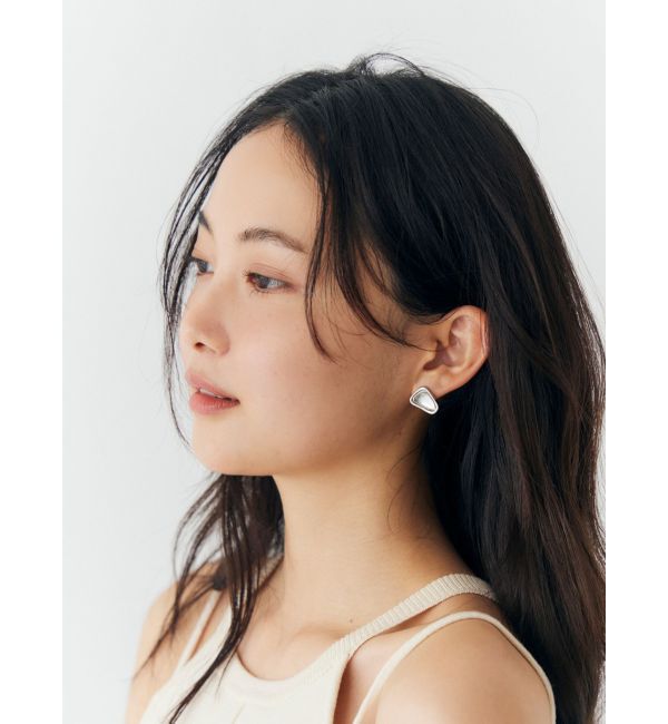 Ungrid「アシメデザインクリアピアス」|ピアス|