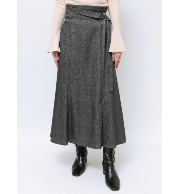 LAGUNAMOON「ウエストラペルツイードマーメイドスカート」|スカート|