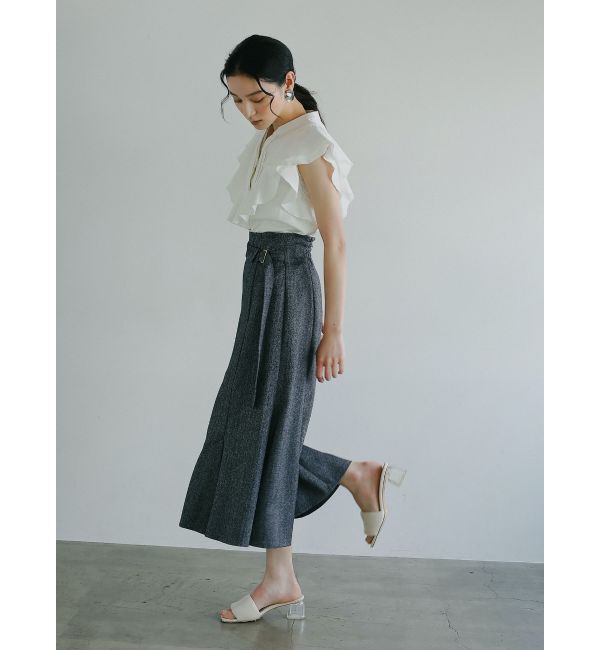 LAGUNAMOON「ウエストラペルツイードマーメイドスカート」|スカート|