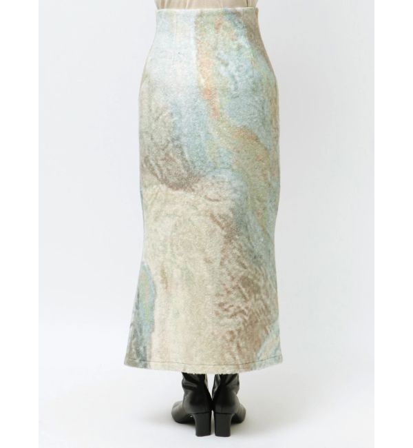 LAGUNAMOON「ループヤーンZIPIラインスカート」|スカート|