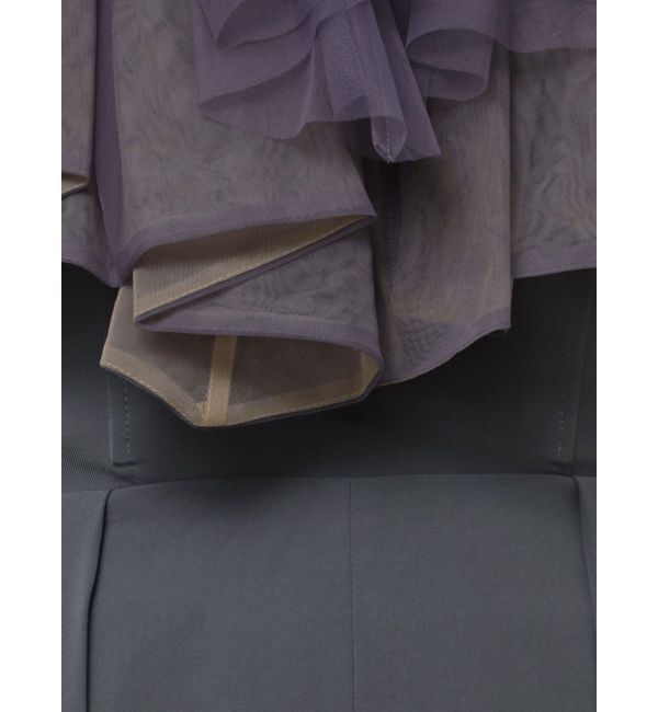 LAGUNAMOON「LADYチュールカラーベアパンツドレス」|ドレス|