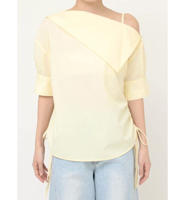 LAGUNAMOON「アシメネックデザインブラウス」|シャツ・ブラウス|