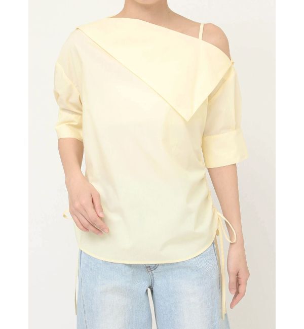 LAGUNAMOON「アシメネックデザインブラウス」|シャツ・ブラウス|