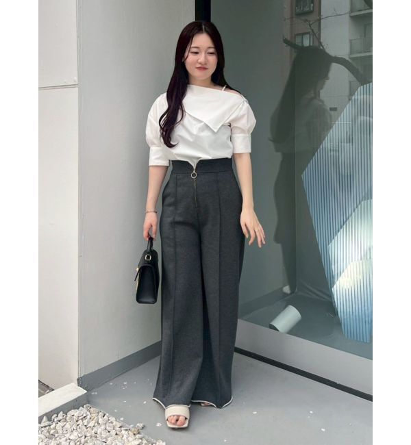 LAGUNAMOON「アシメネックデザインブラウス」|シャツ・ブラウス|