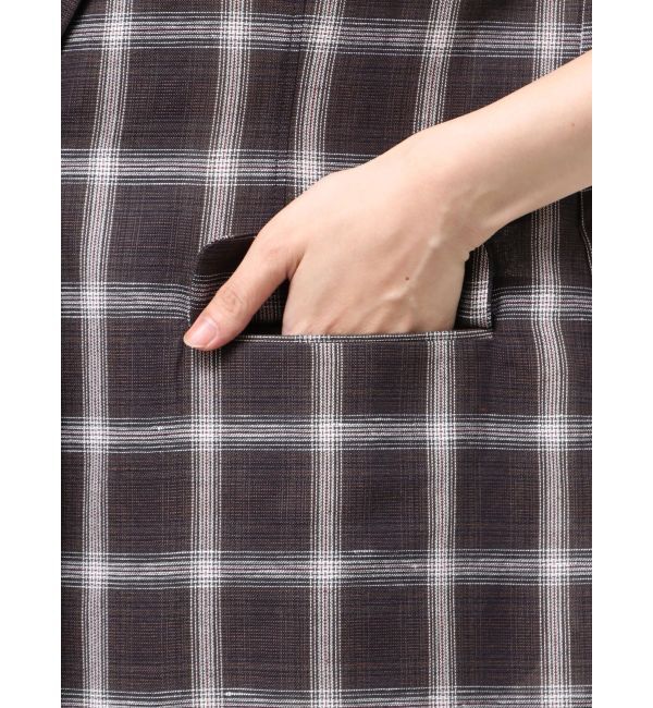 LAGUNAMOON「ハーフスリーブチェックジャケット」|その他|