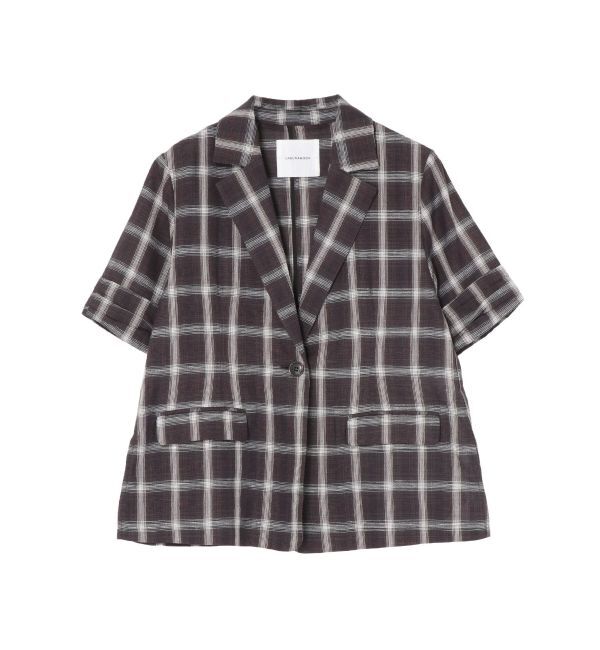 LAGUNAMOON「ハーフスリーブチェックジャケット」|その他|