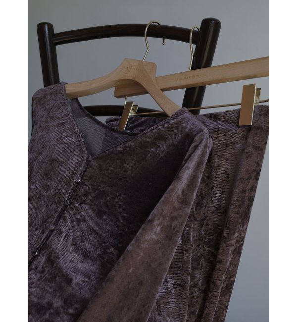 LAGUNAMOON「シアーベロアナロースカート」|スカート|