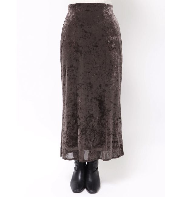 LAGUNAMOON「シアーベロアナロースカート」|スカート|