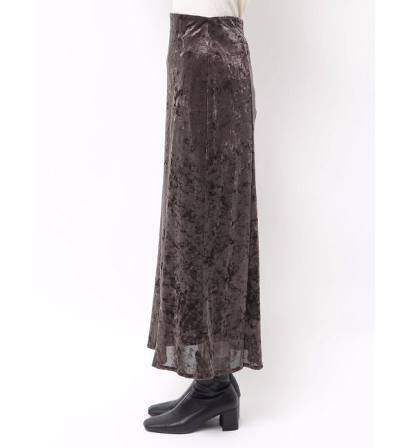 LAGUNAMOON「シアーベロアナロースカート」|スカート|