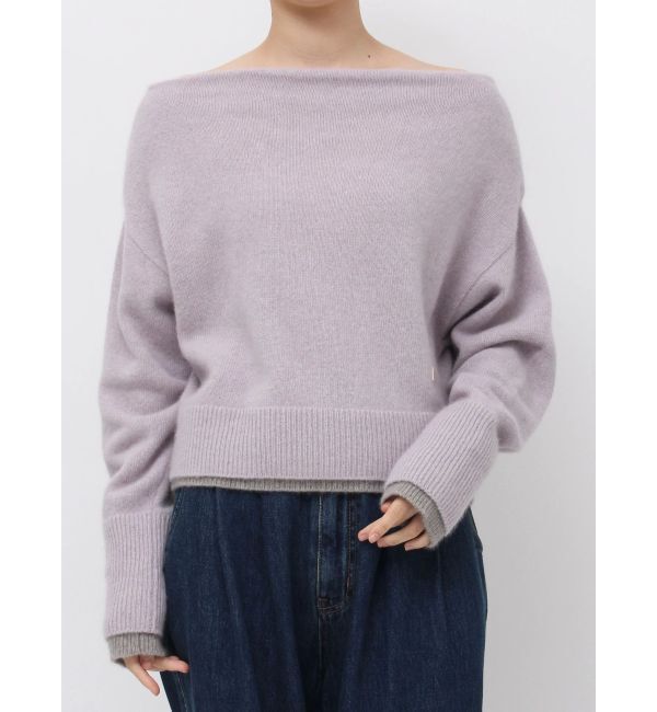 LAGUNAMOON「フォックスブレンドオフショルニットプルオーバー」|ニット・セーター|