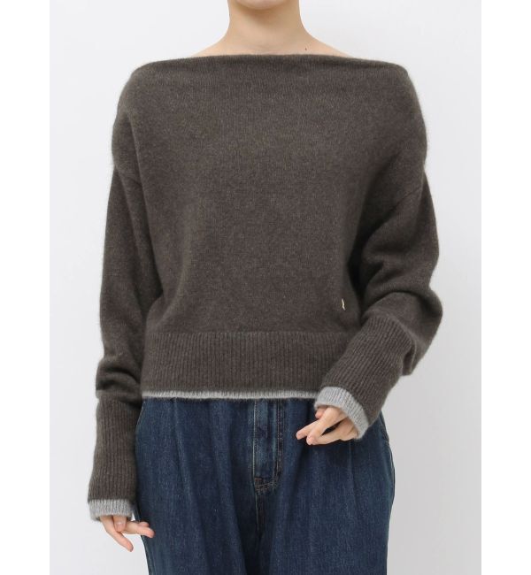 LAGUNAMOON「フォックスブレンドオフショルニットプルオーバー」|ニット・セーター|