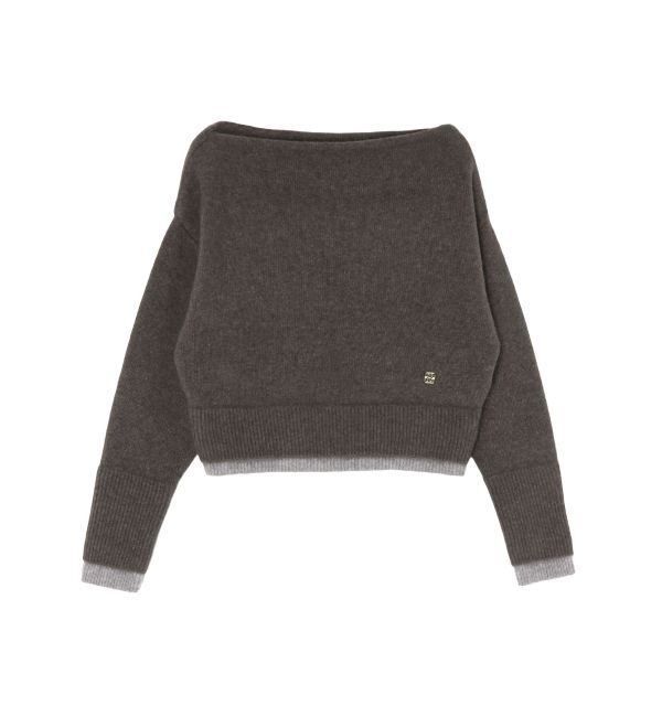 LAGUNAMOON「フォックスブレンドオフショルニットプルオーバー」|ニット・セーター|