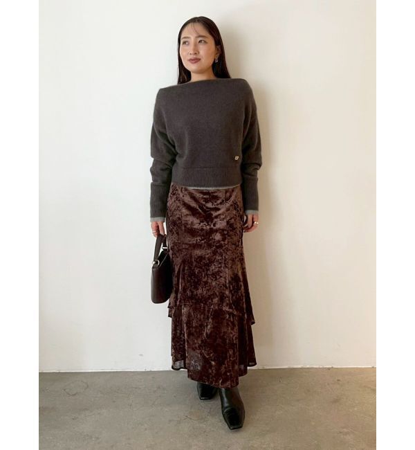 LAGUNAMOON「フォックスブレンドオフショルニットプルオーバー」|ニット・セーター|