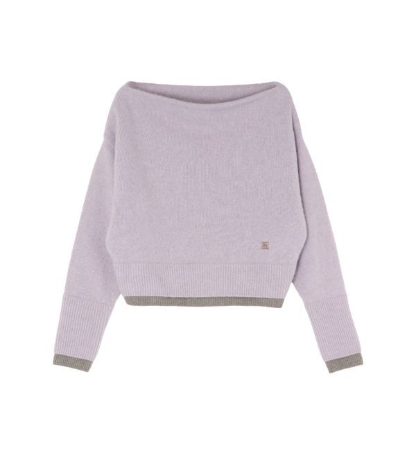 LAGUNAMOON「フォックスブレンドオフショルニットプルオーバー」|ニット・セーター|