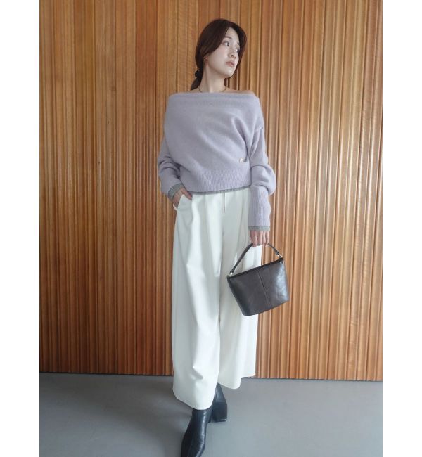 LAGUNAMOON「フォックスブレンドオフショルニットプルオーバー」|ニット・セーター|