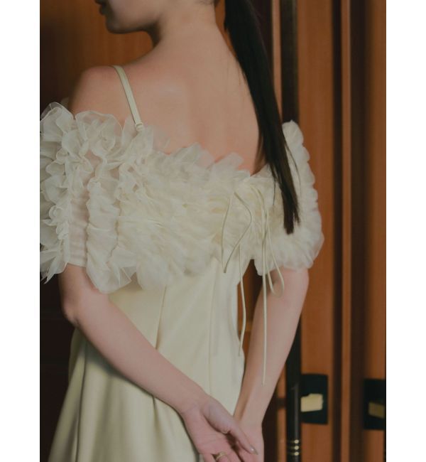 LAGUNAMOON「【ソンイさんコラボ】LADYチュールショールキャミドレス」|ドレス|