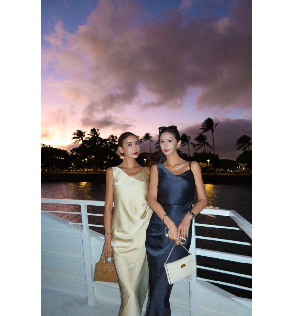 LAGUNAMOON「【ソンイさんコラボ】LADYチュールショールキャミドレス」|ドレス|