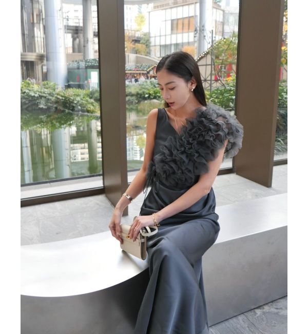 LAGUNAMOON「【ソンイさんコラボ】LADYチュールショールキャミドレス」|ドレス|