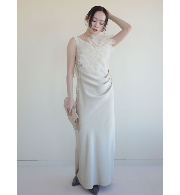 LAGUNAMOON「【ソンイさんコラボ】LADYチュールショールキャミドレス」|ドレス|