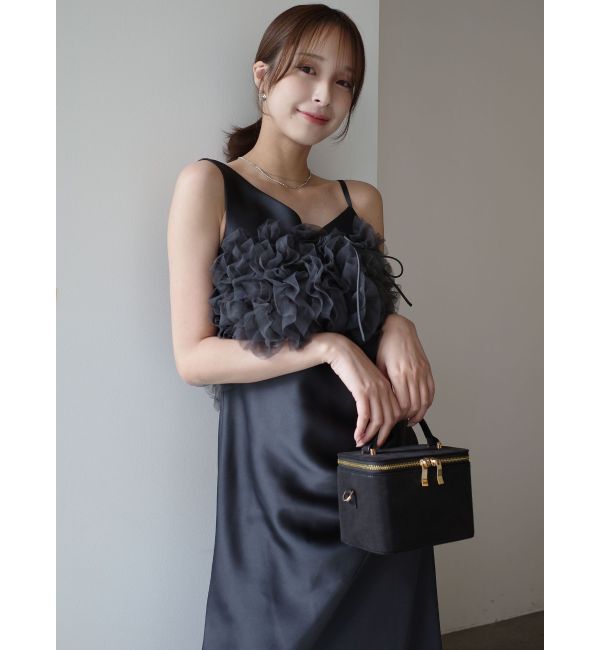 LAGUNAMOON「【ソンイさんコラボ】LADYチュールショールキャミドレス」|ドレス|