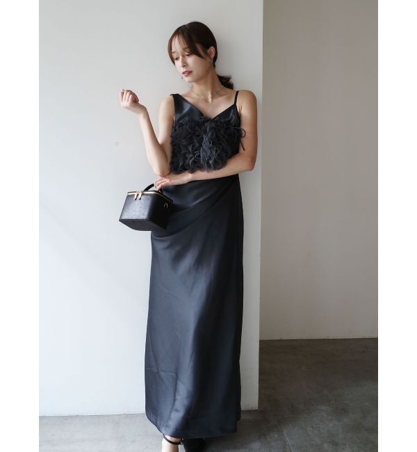 LAGUNAMOON「【ソンイさんコラボ】LADYチュールショールキャミドレス」|ドレス|