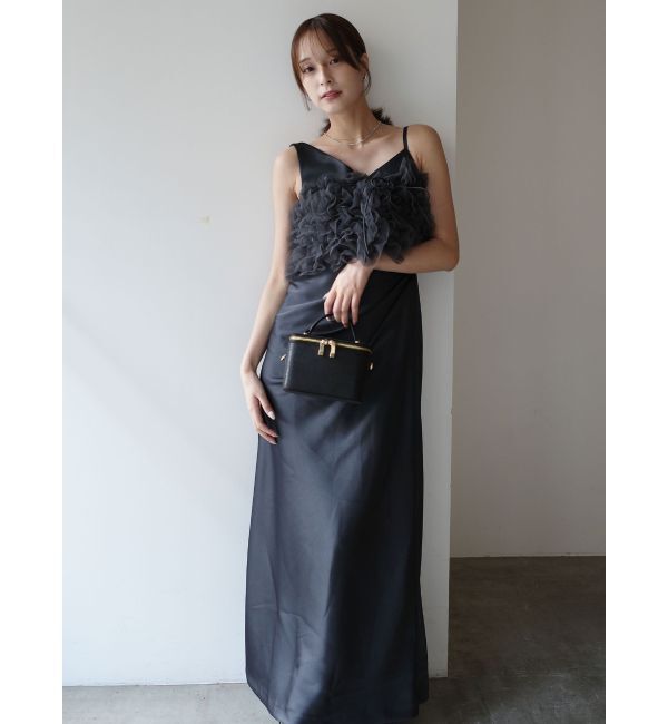 LAGUNAMOON「【ソンイさんコラボ】LADYチュールショールキャミドレス」|ドレス|