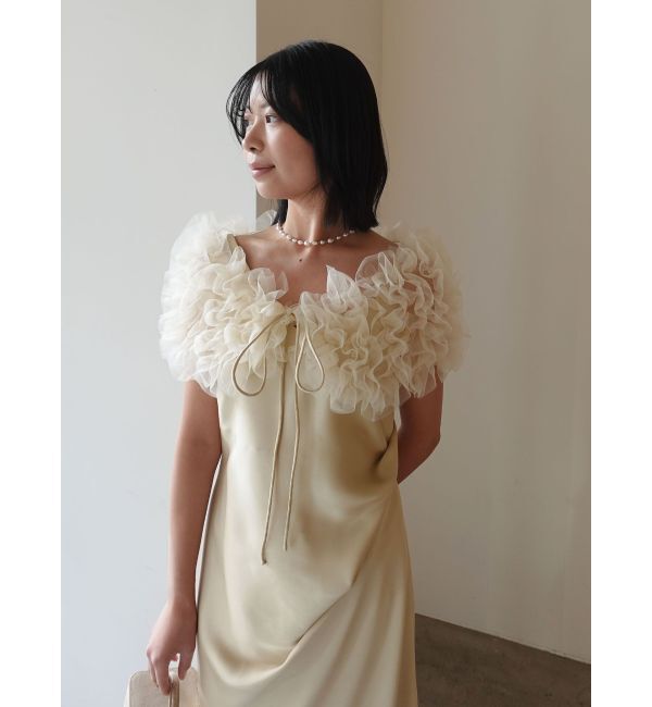 LAGUNAMOON「【ソンイさんコラボ】LADYチュールショールキャミドレス」|ドレス|