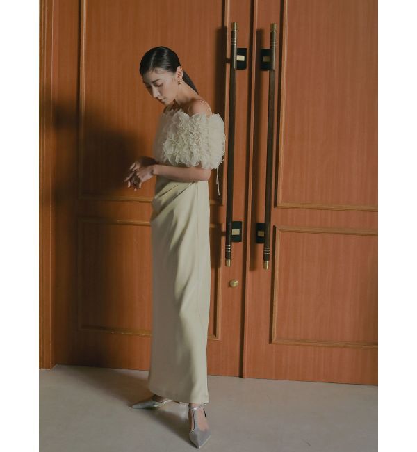 LAGUNAMOON「【ソンイさんコラボ】LADYチュールショールキャミドレス」|ドレス|