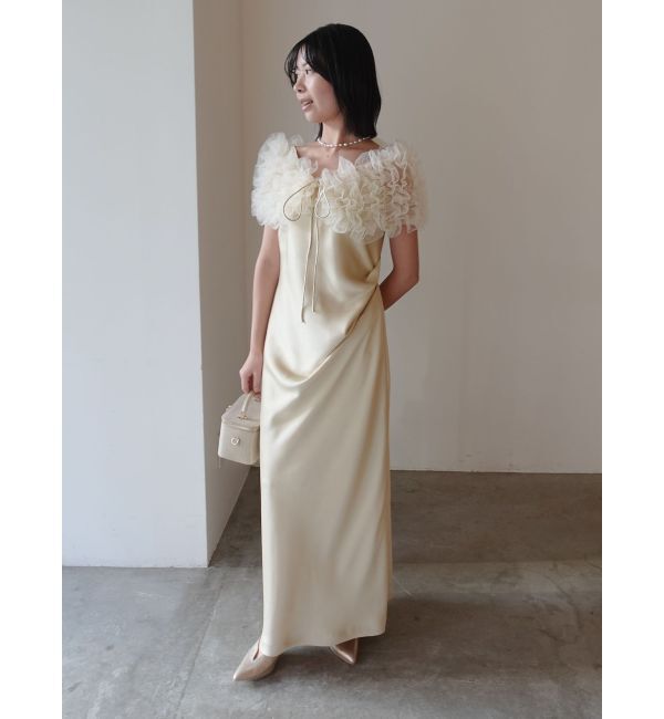 LAGUNAMOON「【ソンイさんコラボ】LADYチュールショールキャミドレス」|ドレス|