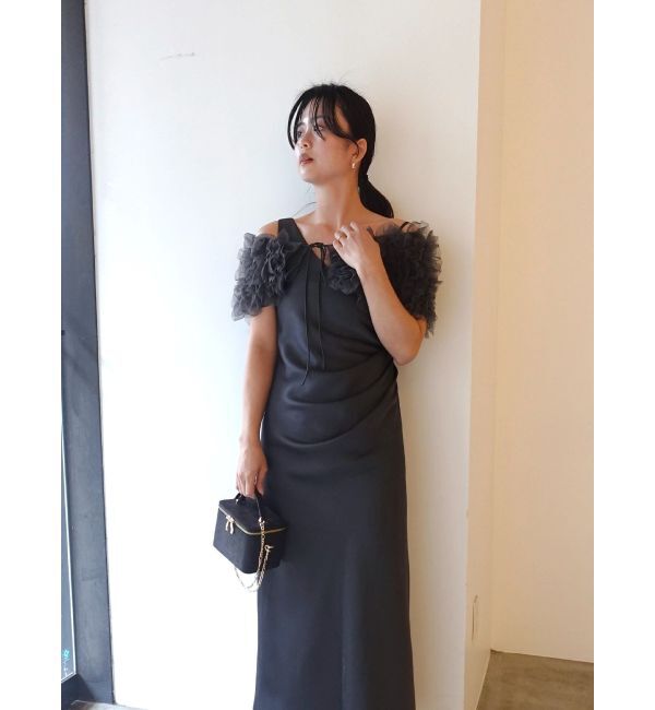 LAGUNAMOON「【ソンイさんコラボ】LADYチュールショールキャミドレス」|ドレス|