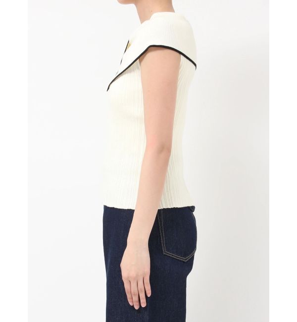 LAGUNAMOON「アシメカラーネックニット」|ニット・セーター|