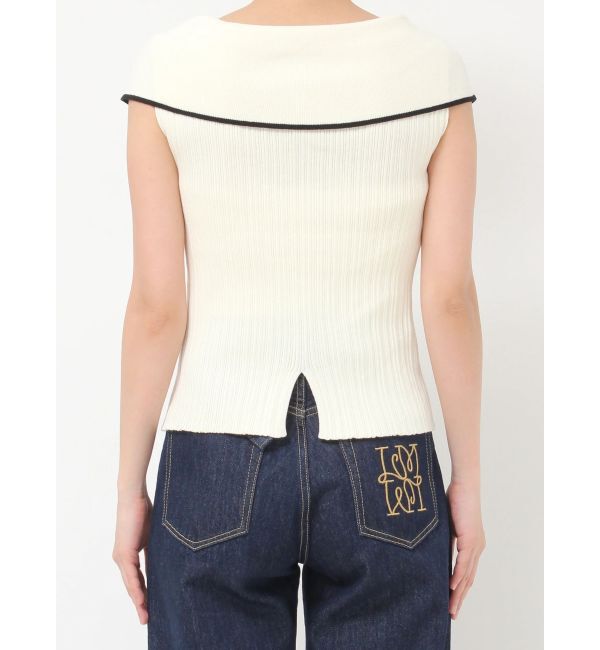 LAGUNAMOON「アシメカラーネックニット」|ニット・セーター|