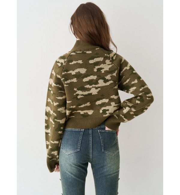 EVRIS「コンパクトジャガードニットトップス」|ニット・セーター|