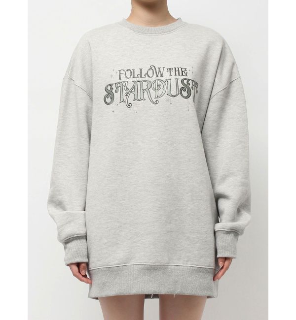 EVRIS「STARDUSTラインストーンBIGスウェットトップス」|スウェット・ジャージ|