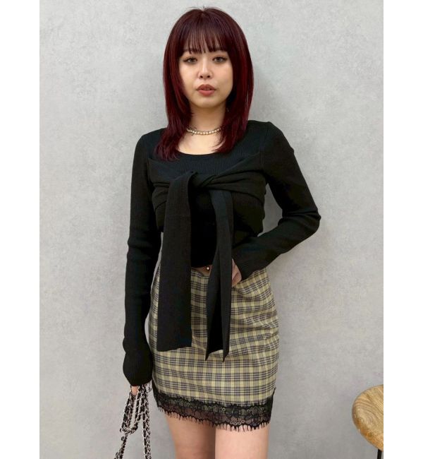 EVRIS「リボンデザインニットトップス」|ニット・セーター|