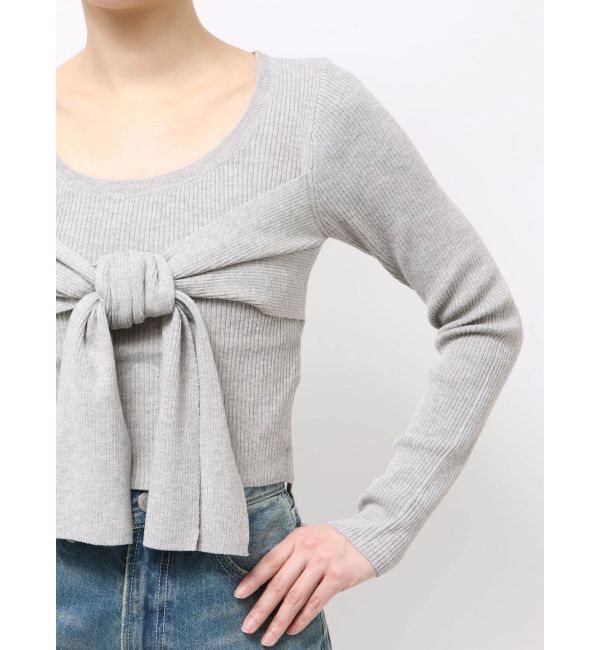EVRIS「リボンデザインニットトップス」|ニット・セーター|