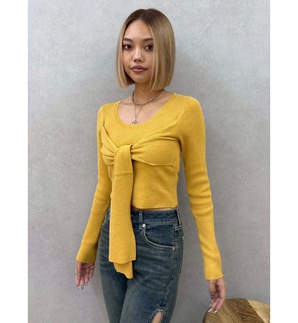 EVRIS「リボンデザインニットトップス」|ニット・セーター|