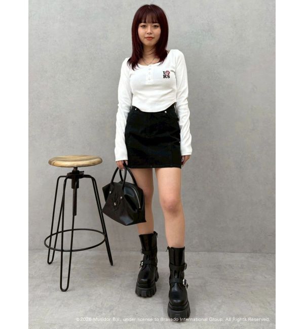 EVRIS「ツイルタイトミニスカート」|スカート|