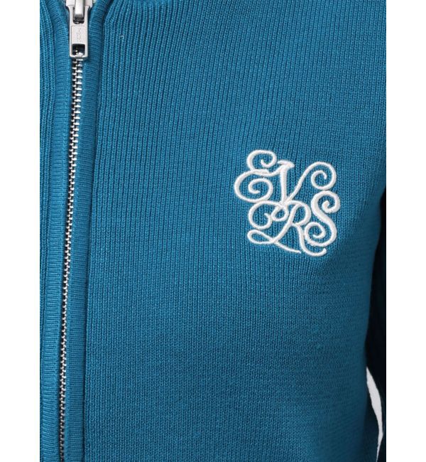 EVRIS「ワンポイントジップアップニットフーディー」|ニット・セーター|