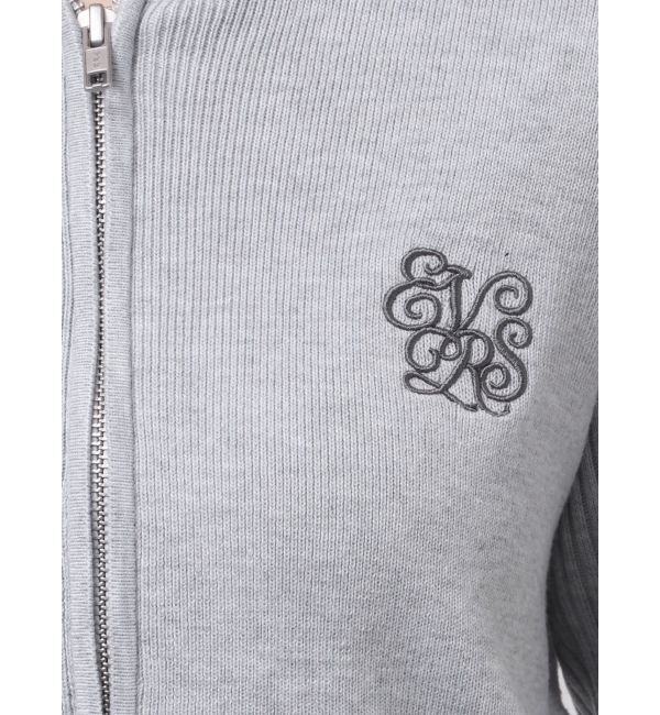 EVRIS「ワンポイントジップアップニットフーディー」|ニット・セーター|