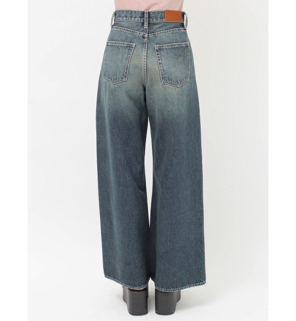 EVRIS「ラインストーンワイドデニムパンツ」|デニム|