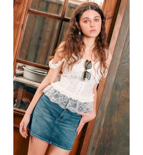 EVRIS「マイクロミニデニムスカート」|スカート|