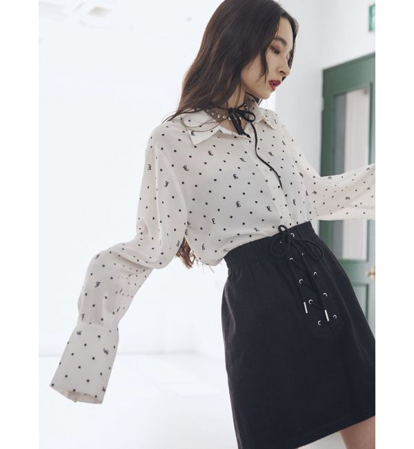 jouetie「レースアップボックスミニスカート」|スカート|