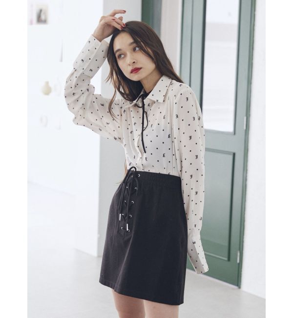 jouetie「レースアップボックスミニスカート」|スカート|