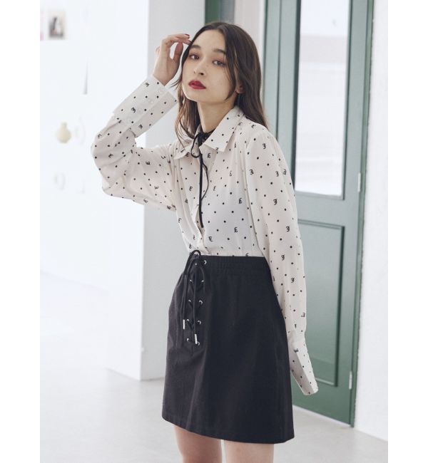 jouetie「レースアップボックスミニスカート」|スカート|